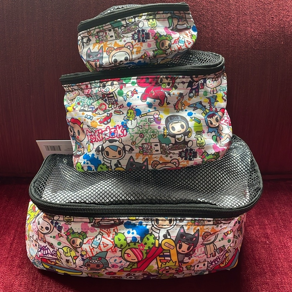 NWT Little Terrors print Tokidoki x JuJuBe Be Organized Set of 3